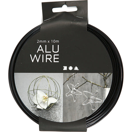 Kreativunternehmen https: www.cchobby.nl alu-wire-round-thickness-2-mm-black-10-m-1-roll
