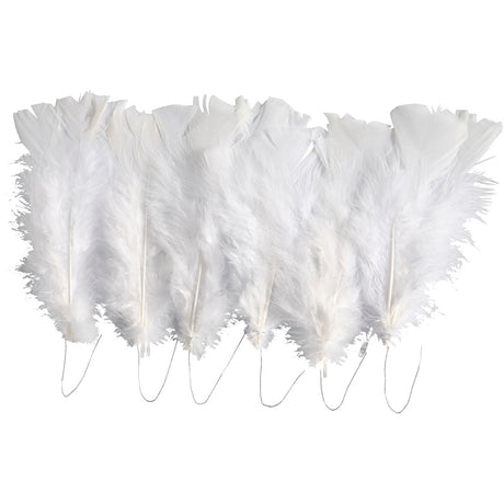 Kreativunternehmen https: www.cchobby.nl Feathers-Size-11-17-cm-White-18-Ball-1-Doos