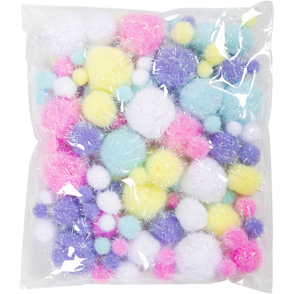 POM-POM-Pastellfarben, 62gr.