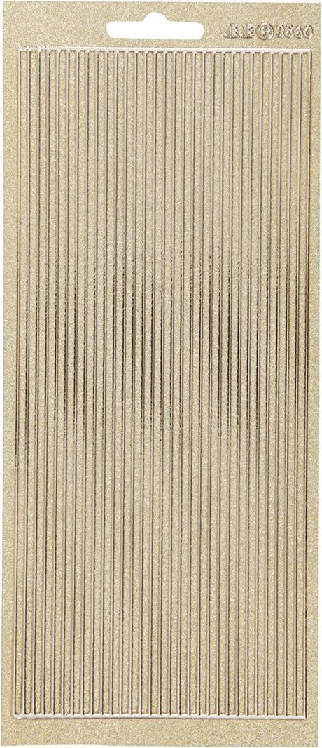 Creativ Firmenaufkleber, Bordüren, Bogen 10x23 cm, gold, 1 Bogen