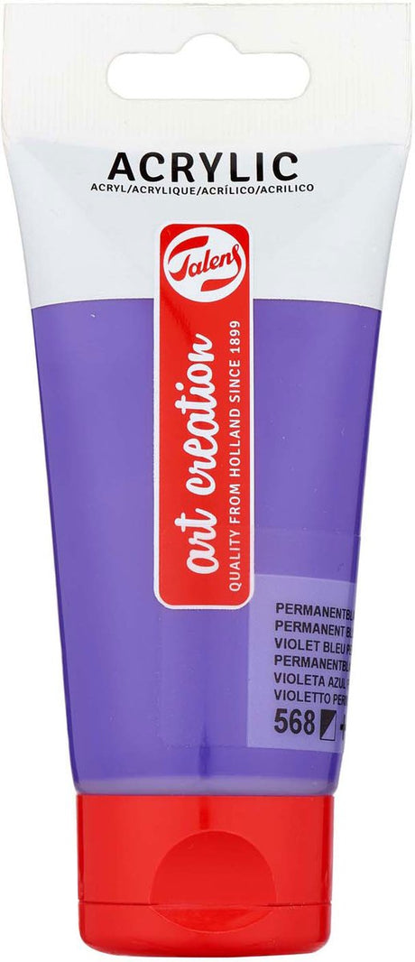 Talens Art Creation Acrylfarbe, Tube 75 ml, permanentes Blauviolett
