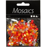 Kreativfirma Mini Mosaic Red Orange 5x5mm, 25 Gramm
