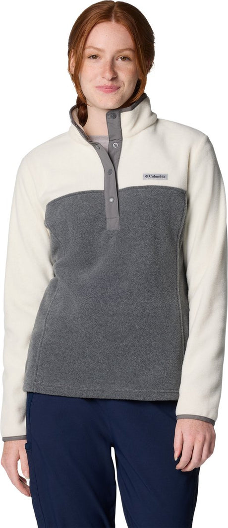 Columbia Benton Springs™ 1 2 Snap Pull Over II Damen-Outdoorweste – Grau