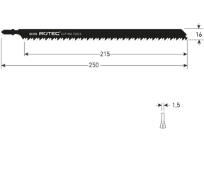 Rotec Stichsägeblatt DC355 (2 Stück)