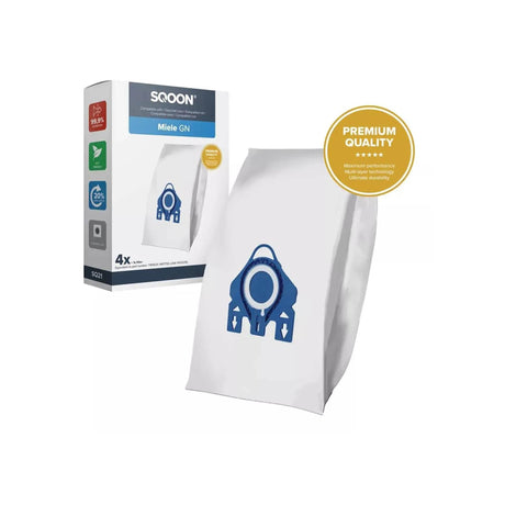 Sqoon Staubsaugerbeutel Miele G N 3-D Pro, Karton mit 4 Stück