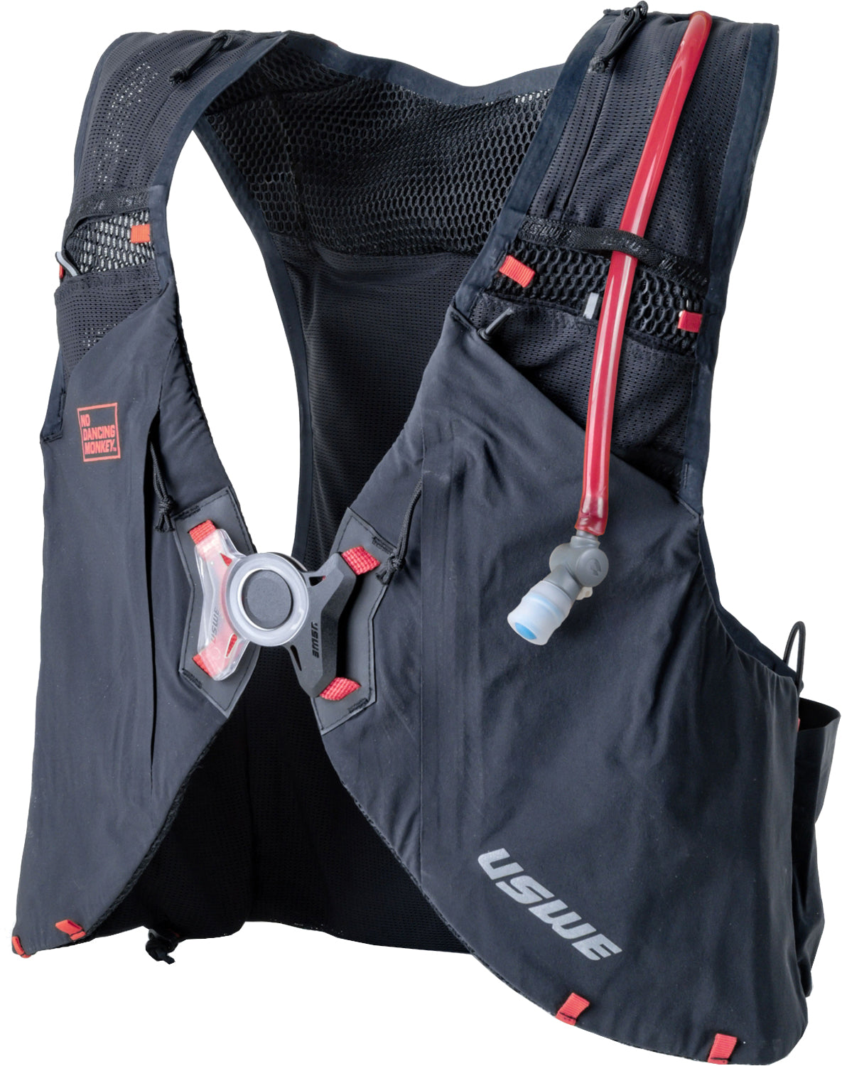 Uswe vst 8l bike vest - black hydration waistcoat | xs