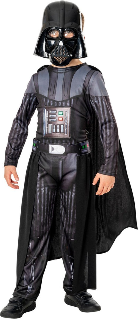 Rubies UK-Kostüm „Star Wars Darth Vader Deluxe“ für Kinder in den Größen 98–104