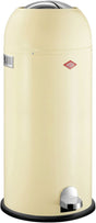 Wesco Kickmaster Maxi-Abfallbehälter | Treteimer | 40 Liter | Metall - Mandel | Mülleimer - hergestellt in Deutschland
