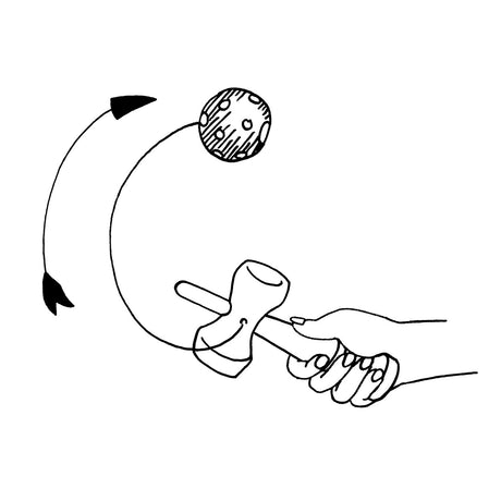 Goki Kendama rot. 17 cm. 4+