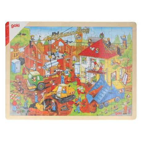 Goki-Puzzle, Baustelle. 96 Teile. 3+