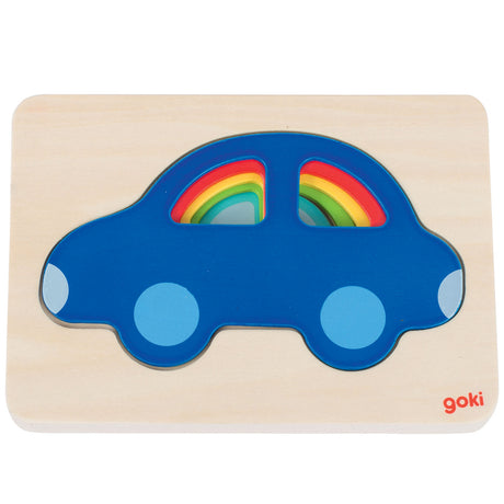 Goki Schichtenpuzzle-Auto, 5 Schichten