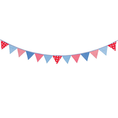 Goki Cotton Flag -Linie blau rot