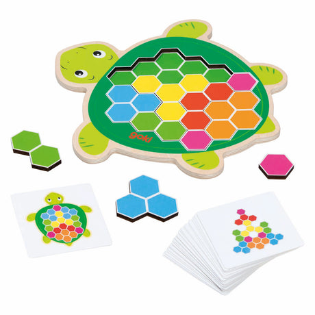 Goki Holzschildkröten-Puzzlespiel Rosy, 41.