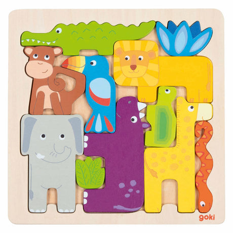 Goki Holzpuzzle Safari, 11tlg.