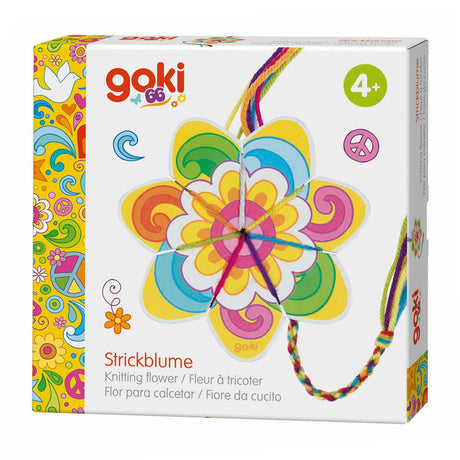 Goki Strickspielzeug Blumen und Schmetterling, kreatives Basteln.