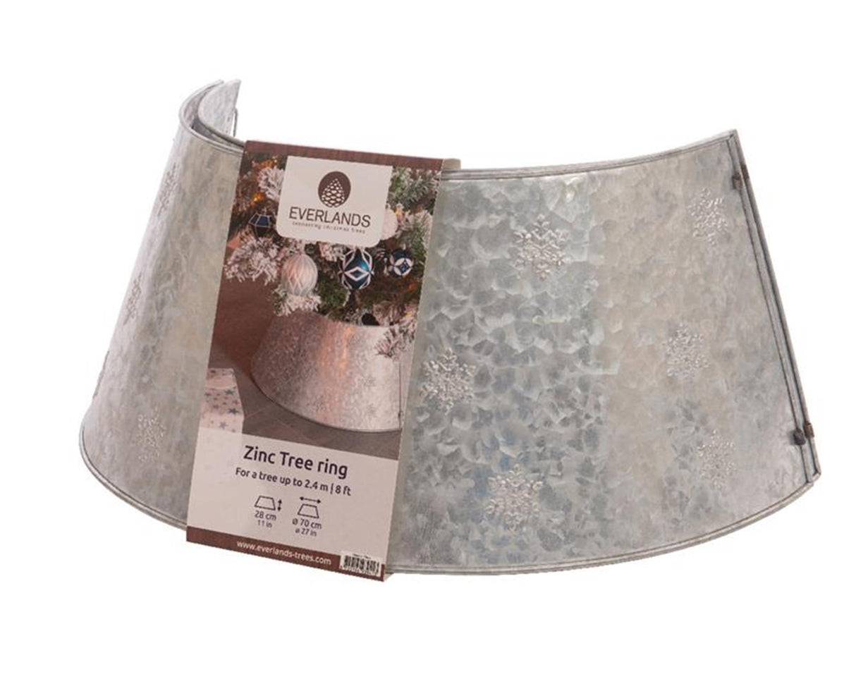 Everlands Weihnachtsbaumring aus Zink, Durchmesser 70 cm