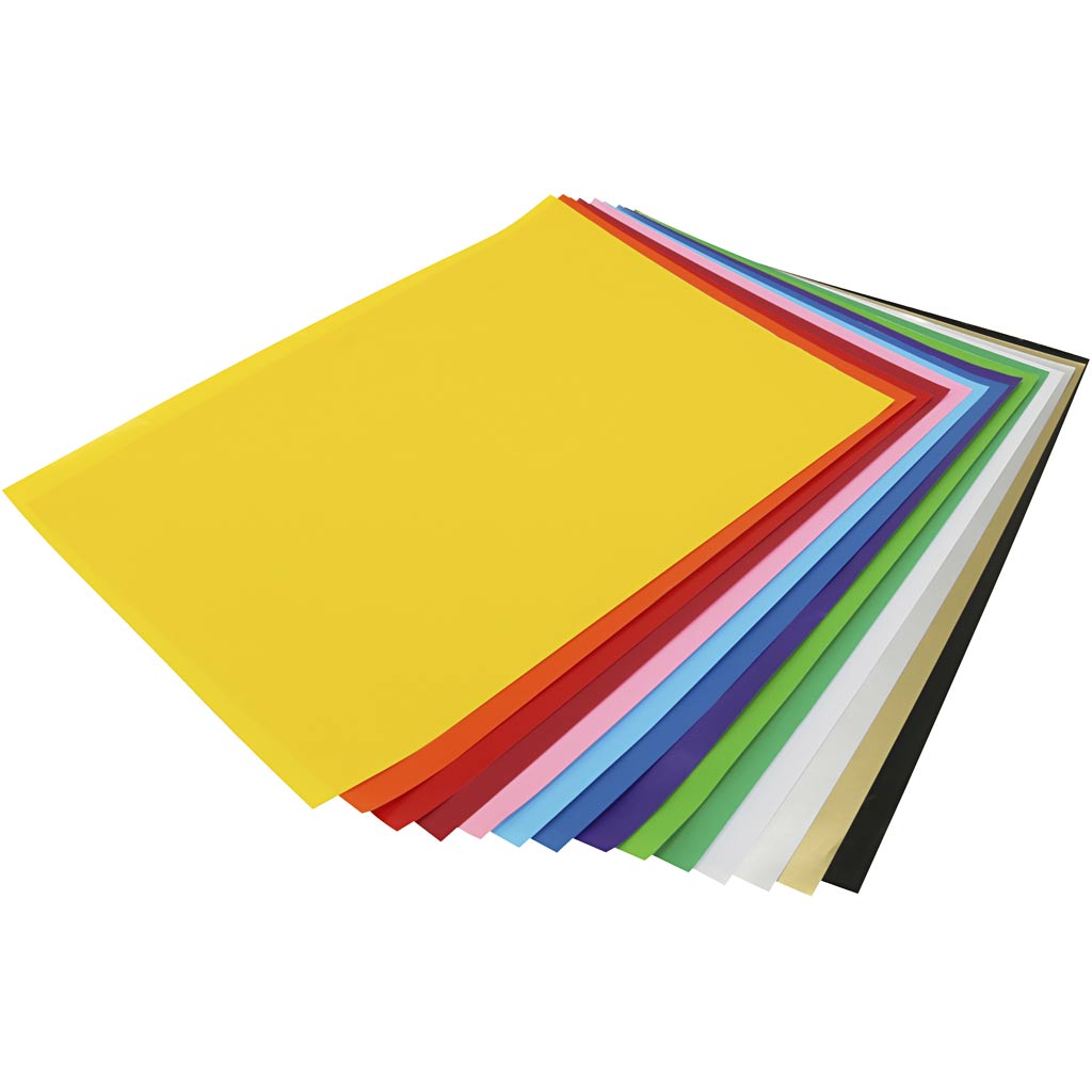 Creativ Firmenblatt 25x35 cm, 80 gr, verschiedene Farben, 100 Blatt 1 Box