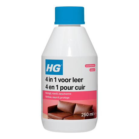 Hg 4 in 1 für Leder | reinigt, pflegt, schützt und pflegt Leder 250 ml