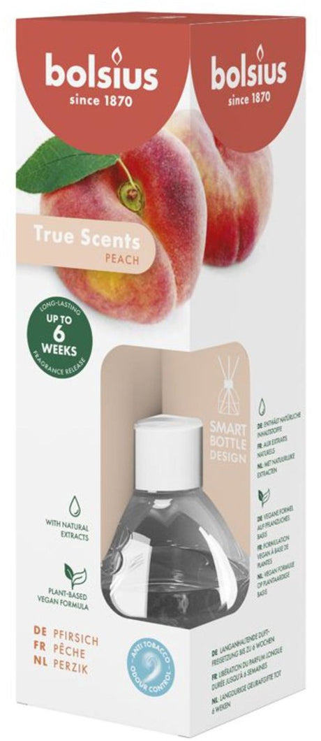 Bolsius Aroma-Diffusor 60 ml, echte Düfte, Pfirsich