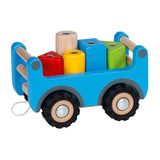 Goki Holzschleppwagen mit Anhänger
