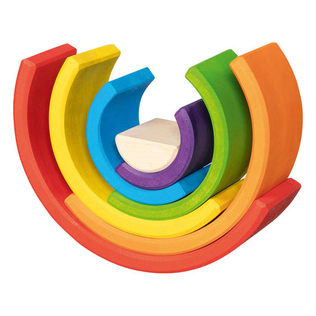 Goki -Holzbausteine ​​Regenbogen, 5dlg.