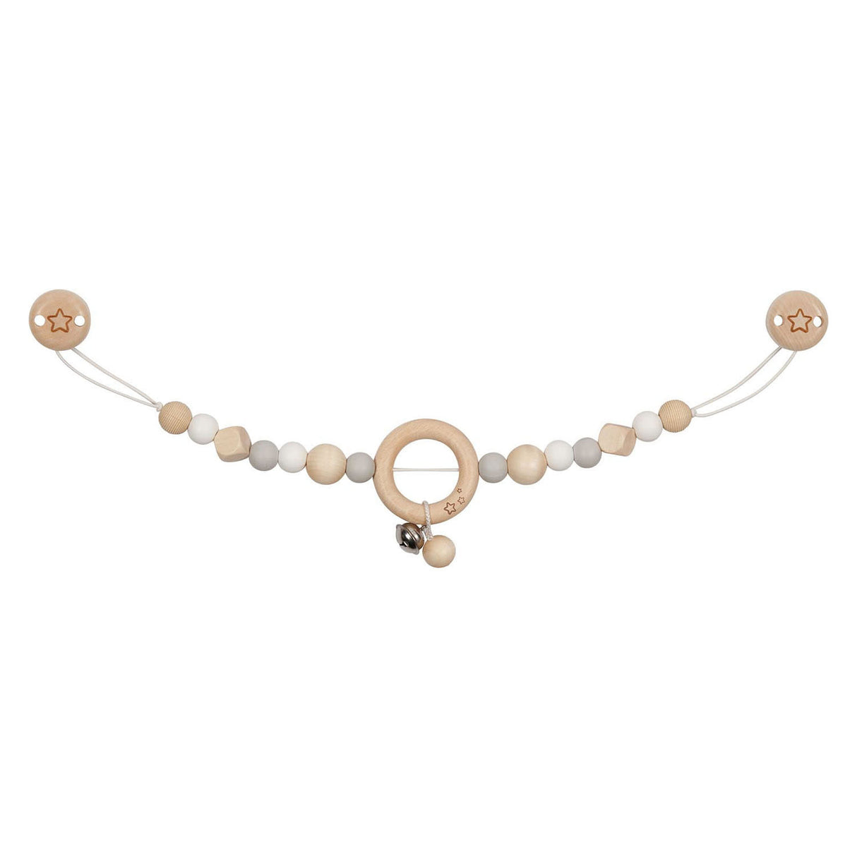 Goki Holzstars Kettenstern Grey mit Clips