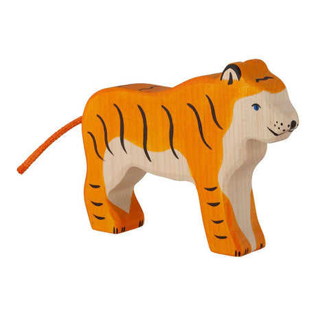 Holztiger, stehend. 14 cm.