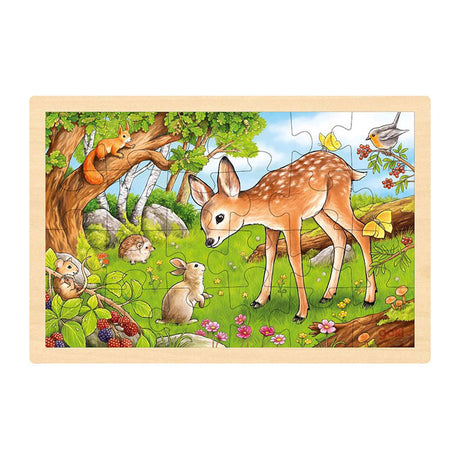 Goki Holzpuzzle -Puzzle -Hirsch, 24st.