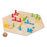 Goki Ludo-Spiel aus Holz für 6 Spieler