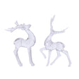 Decoris kerst ornament rendier acryl 12x20cm helder