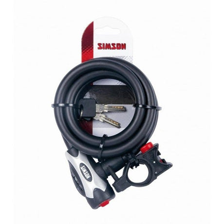 Simson Cable Lock Pro 12x180 Schwarz