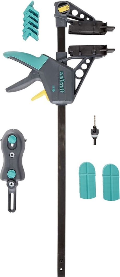 Wolfcraft – Terrassenbau-Set – Terrassenbefestigung – 11-teilig – 6988000