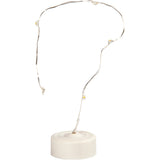 Creativ Company LED-Lichterkette, L: 27 cm, silber, 1 Stück