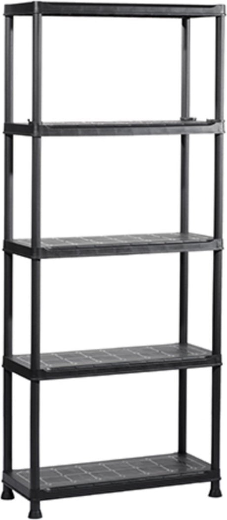 Keter Kunststoffregal – Lagerregal – 75 x 32 x 176 cm – schwarz