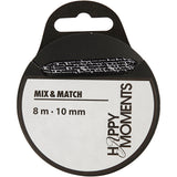 Creativ Company Satinband, B: 10 mm, schwarz, 8 m 1 Rolle