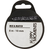 Creativ Company Satinband, B: 10 mm, schwarz, 8 m 1 Rolle