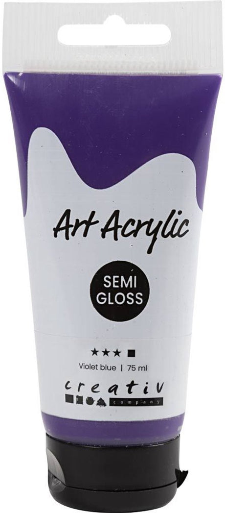 Pigmentkunst-Acrylfarbe – violett – deckend – 75 ml