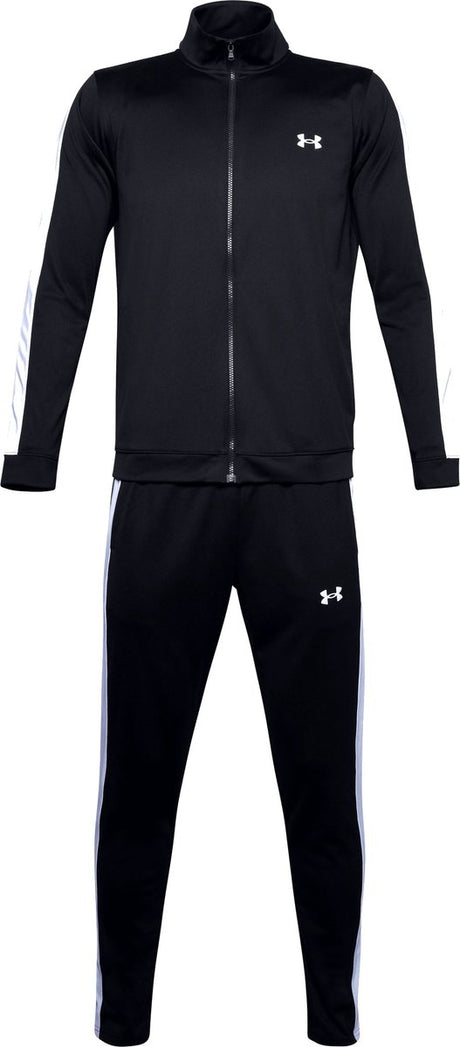 Under Armour UA Rival Knit Track Suit-BLK Herren-Trainingsanzug – Schwarz – Weiß