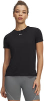 Under armour ua vanish ss-blk dames sportshirt - ultimate zwart - mod grijs m