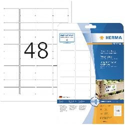 Markenloses Herma-Power-Label ohne Marke. weiß 45,7x21,2 25 Bl. DIN A4 1200 Stück 10902