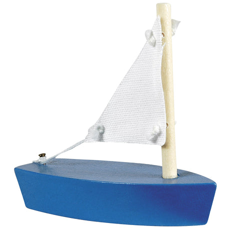 Goki Holzsegelboote Mini. 7x6,5 cm. 4 Farben