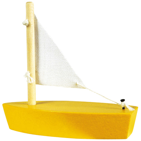Goki Holzsegelboote Mini. 7x6,5 cm. 4 Farben
