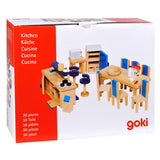 Goki Puppenhausmöbel: Moderne Küche 30-teilig (inkl. Zubehör, exkl.