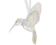 Decoris Weihnachtsanhänger Kolibri aus Kunststoff transparent irisierend 9x9,2x10,5cm