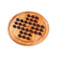 Goki Solitärspiel 23x2cm – inklusive Holzmurmeln – aus Gummibaumholz