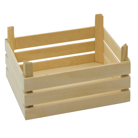Goki Obst- und Gemüsekiste aus Holz, 3er-Set