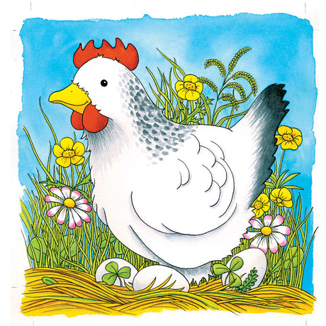 Goki Holzschicht Puzzle Huhn
