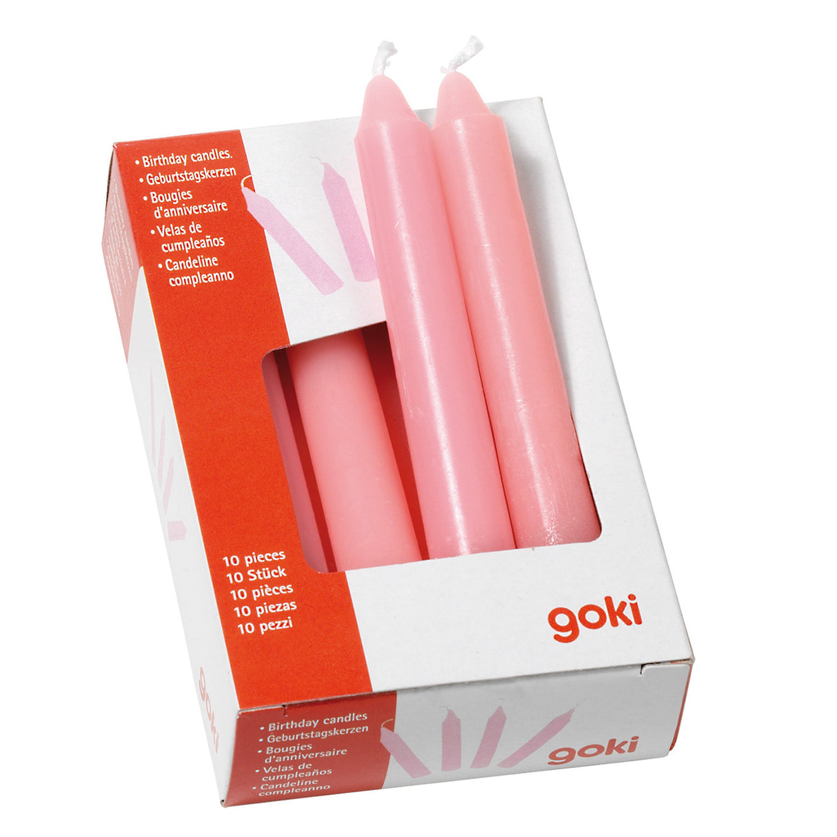 Goki Candles Pink, 10..
