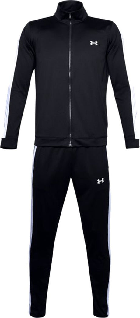 Under Armour UA Rival Knit Track Suit-BLK Herren-Trainingsanzug – Schwarz – Weiß