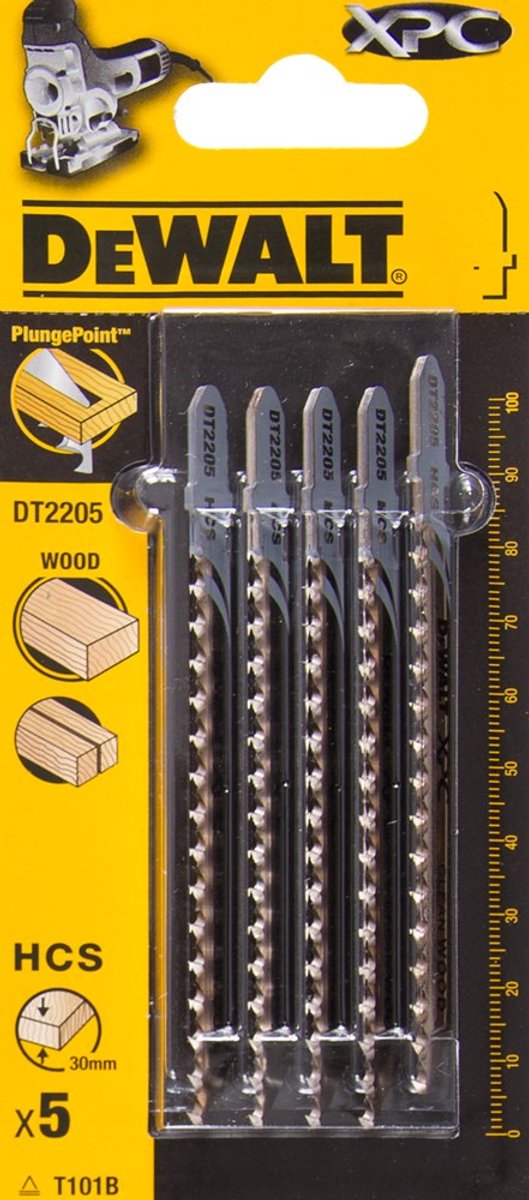 Dewalt dt2205-qz – brzeszczoty für wyrziniarki – 100 mm – xpc-technologie – hcs-stahl